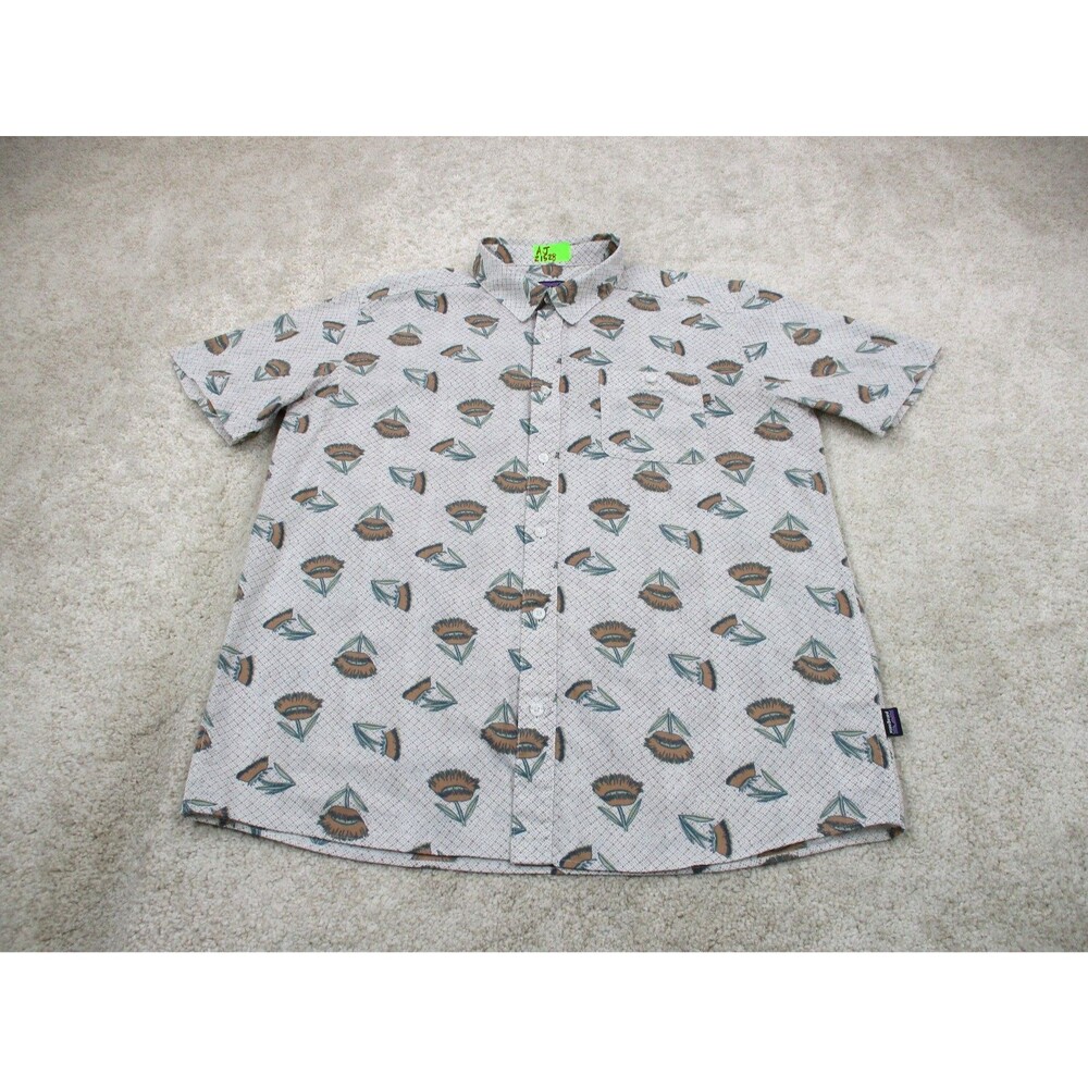 Patagonia Go To Shirt Mens Large L Floral Graphic Print Casual Button Up
